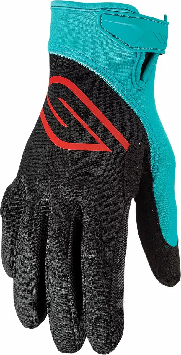 Slippery Circuit Gloves Jet Ski Wetsuit *BLACK/AQUA*