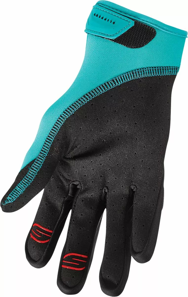 Slippery Circuit Gloves Jet Ski Wetsuit *BLACK/AQUA*