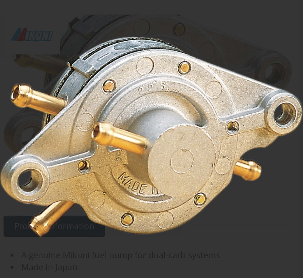 Mikuni Double Twin Carburettor Fuel Pump DF52-176 - Jetguru