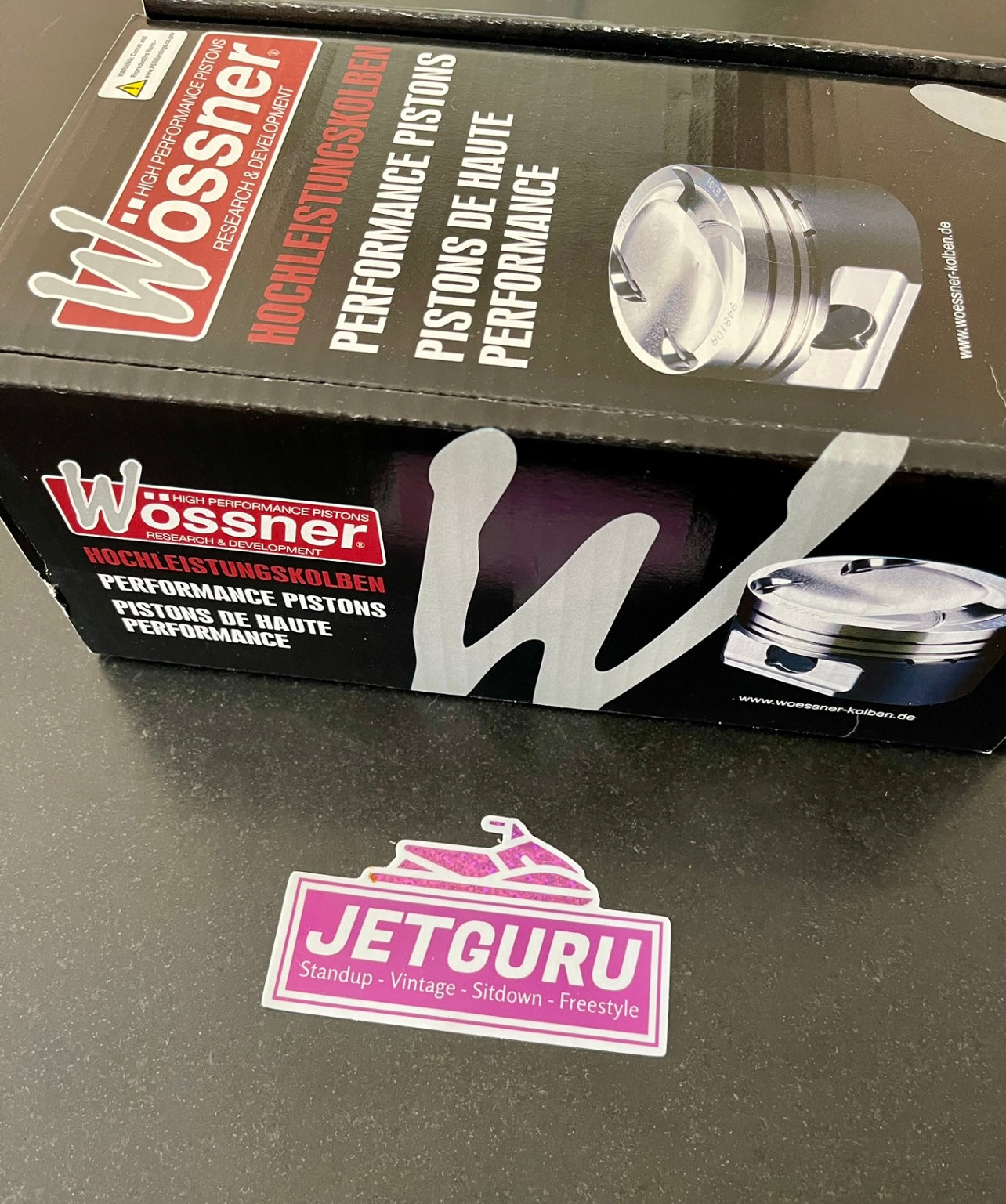 Wossner Forged Piston Kit for Kawasaki 550SX Reed Valve Engine 1991-1995 1.5 mm Over - Jetguru