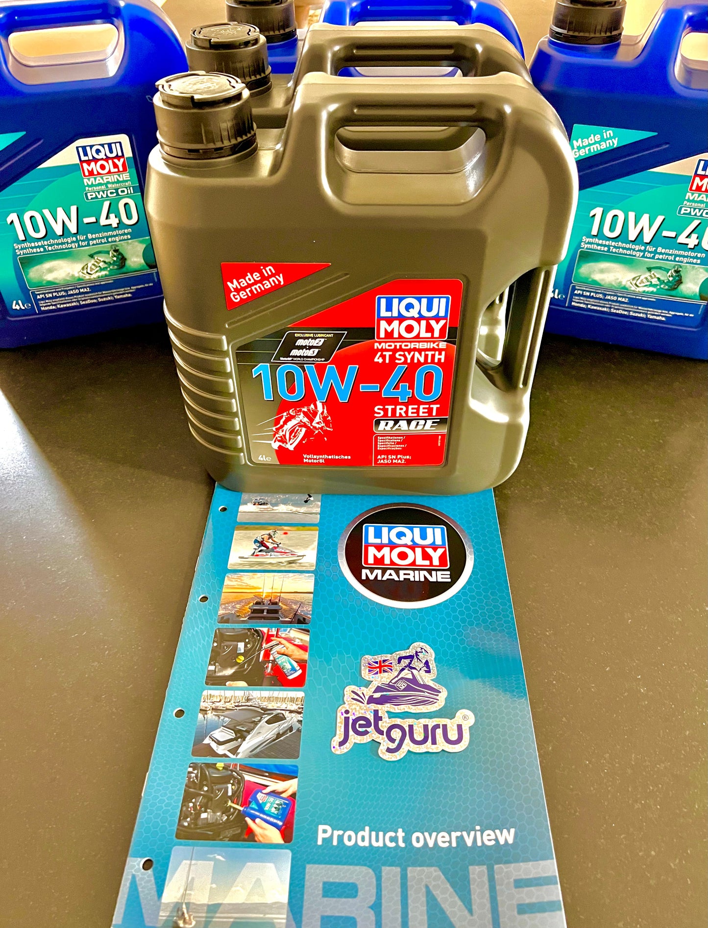 Liqui-Moly 4T Race Oil 10W40 1 litre 20753 API SN PLUS JASO MA2 Synthetic - Jetguru
