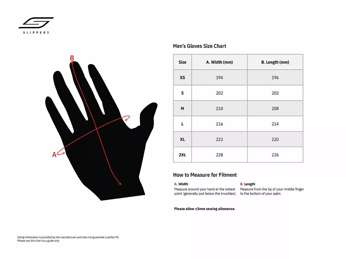 Slippery Circuit Gloves Jet Ski Wetsuit *BLACK/GREY*