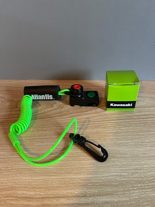 Kawasaki 440 550 750 800 Jet Ski Kill Switch Safety Cut Out Start Stop Switch with Atlantis Lanyard Sale - Jetguru