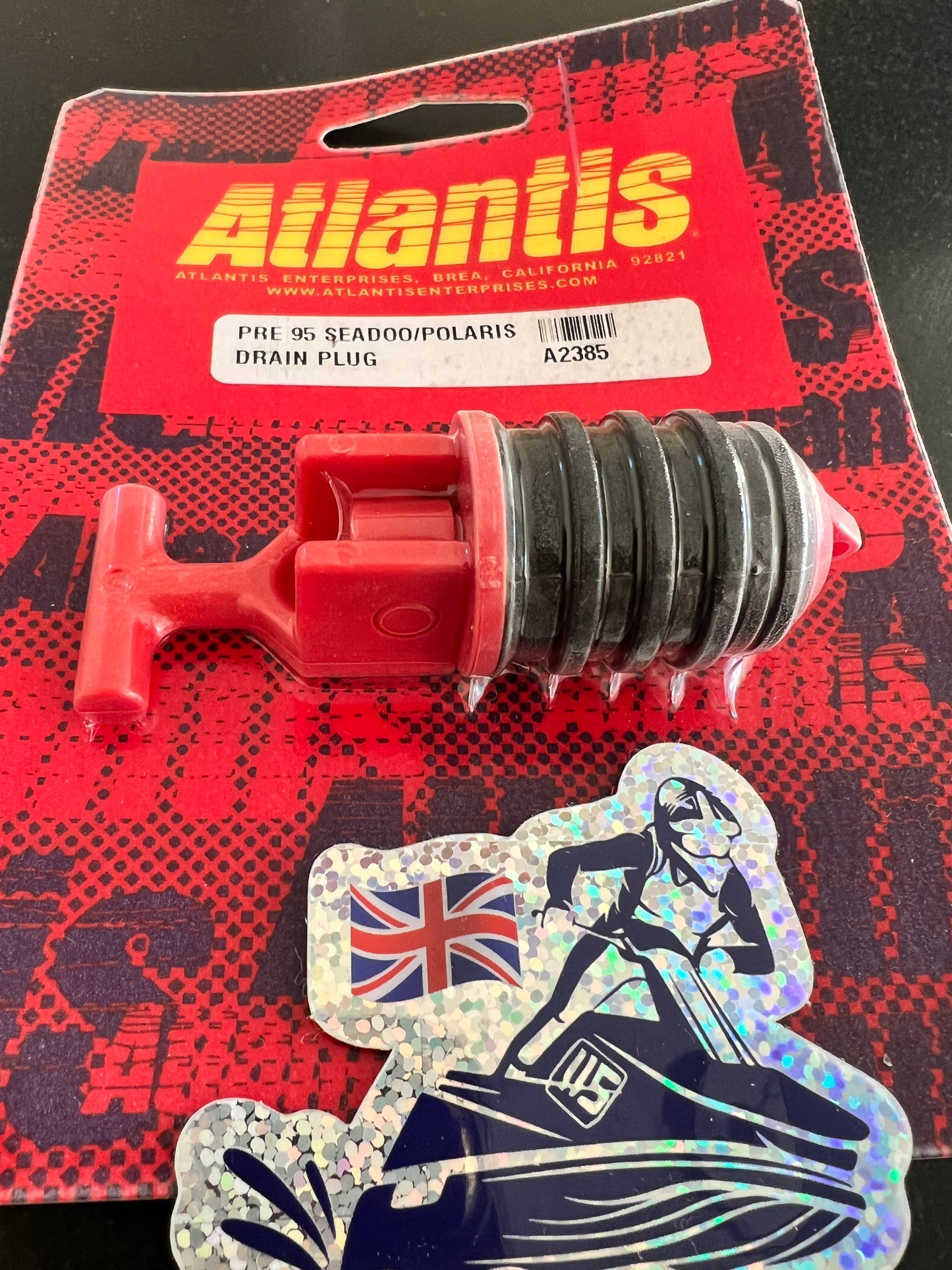 Atlantis Jet Ski PWC Floating Drain Plug Bung Seadoo Sea-Doo A2385 - Jetguru