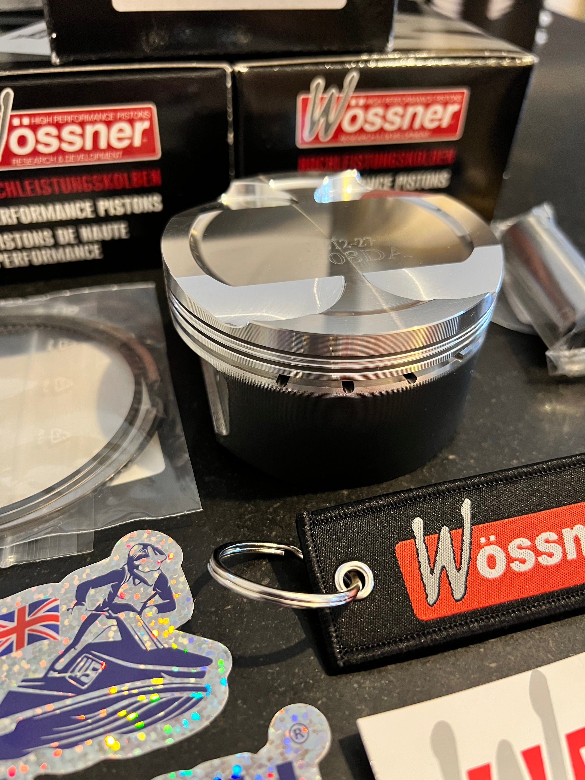 Wossner Piston Kit Kawasaki SX-R 1200 1500 12F STD size K6508DA-4 - Jetguru