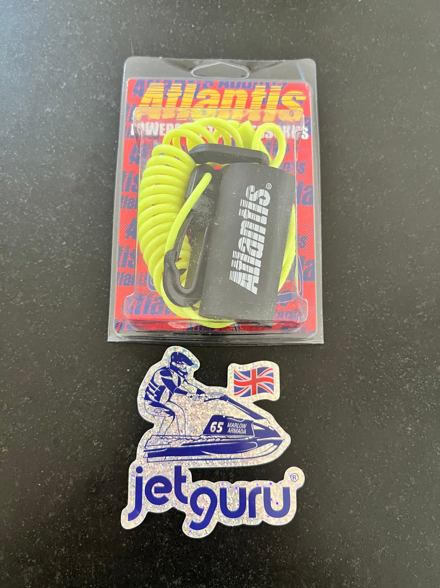 Atlantis Neon Yellow Floating Yamaha Jet Ski Lanyard A8126 - Jetguru