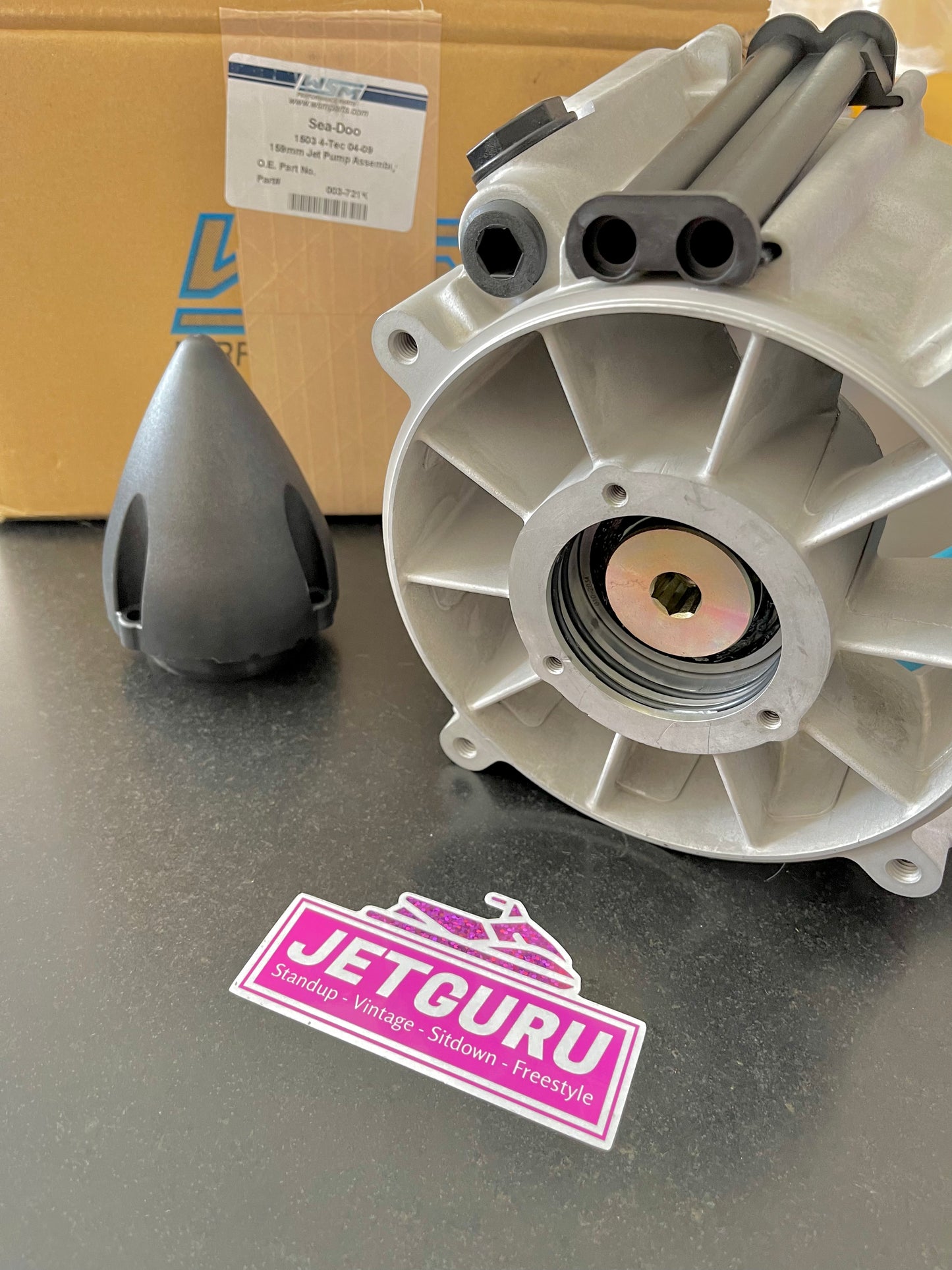 Seadoo complete jet pump housing with ring, seals, shaft and bearings - Jetguru