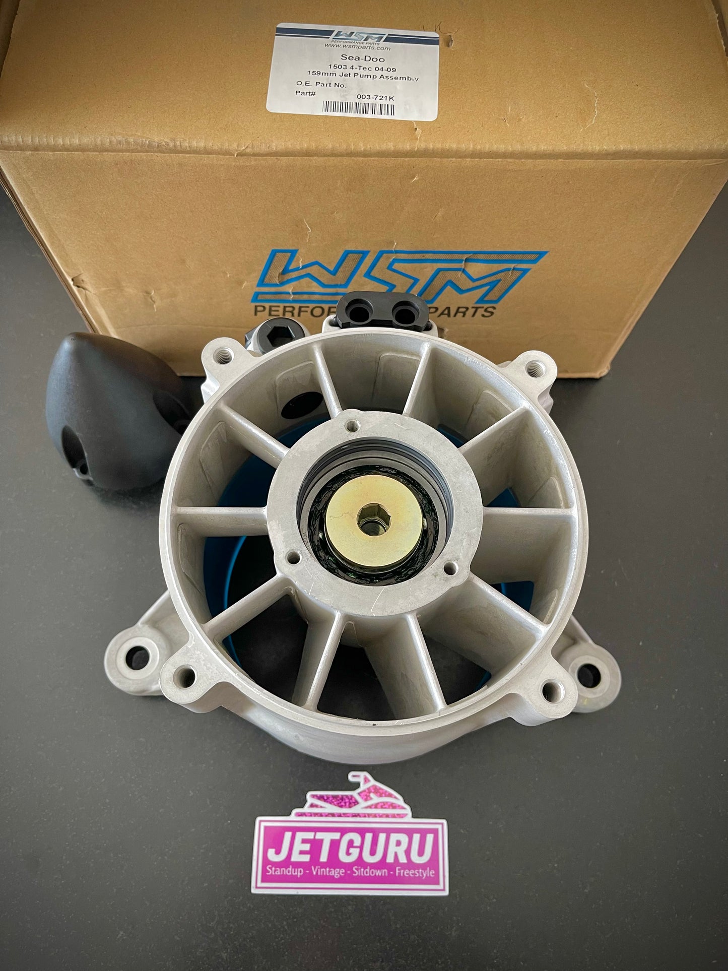 Seadoo complete jet pump housing with ring, seals, shaft and bearings - Jetguru