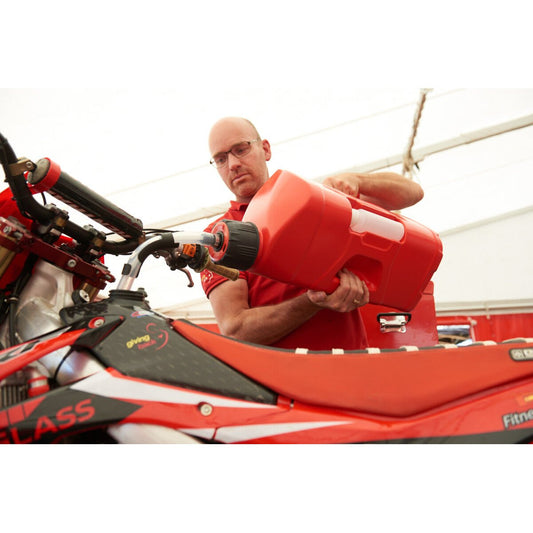 ADR Compliant Polisport Fuel Petrol Gas Can Jug - PRO OCTANE 20L with Fill hose - Performance Jet Ski (PJS) UK