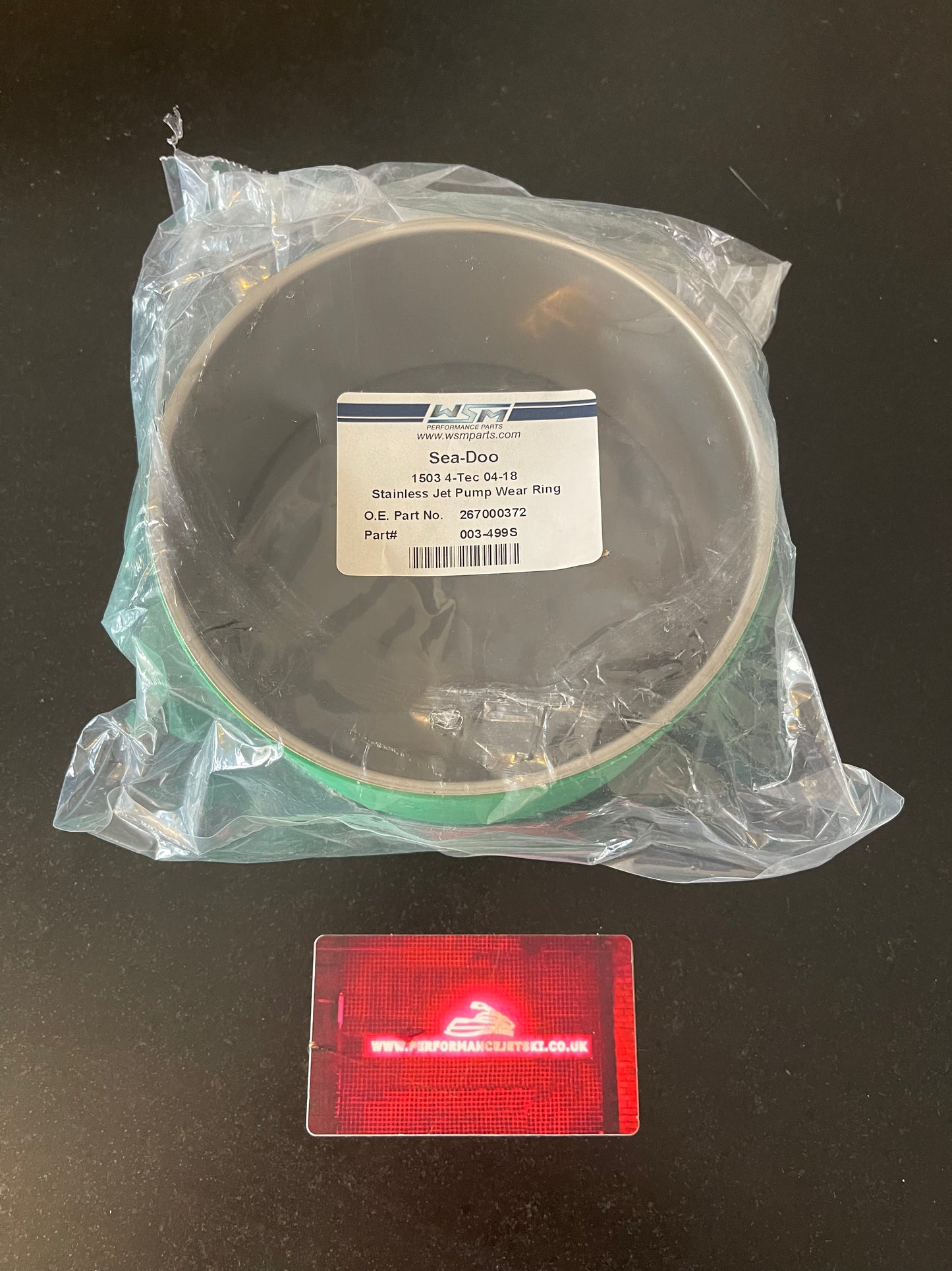 WSM Stainless Steel Wear Ring Sea Doo 003-499S GTI GTX GTR RXP RXT WAKE RXP-X RXT-X - Jetguru