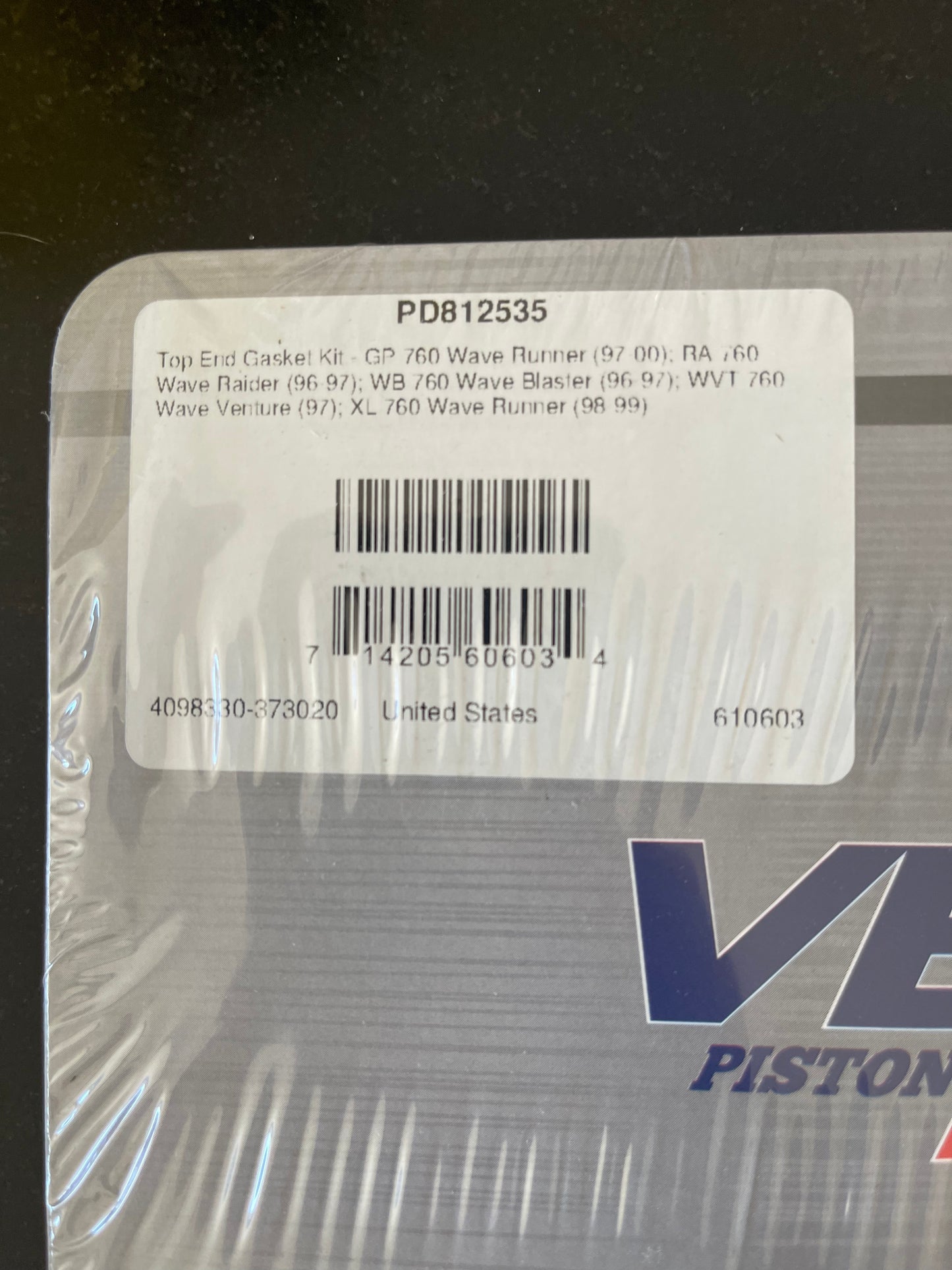 Yamaha 760 WB XL GP RA WVT Jet Ski Top End Gasket Kit - Vertex 610603 - Jetguru