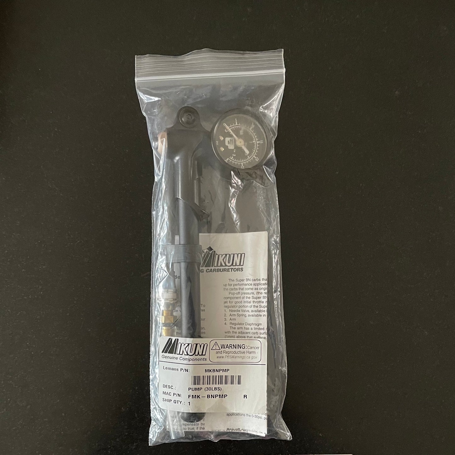 Genuine Mikuni Pop Off Tester Guage Pump for Jet Ski Carburettor sl* - Jetguru