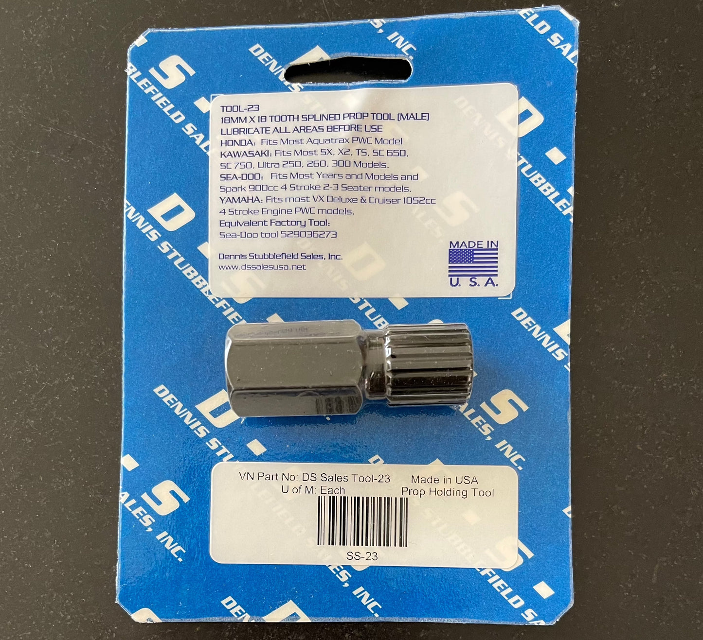 Jet ski prop impeller tool for Kawasaki Sea Doo Yamaha (see label) - Jetguru