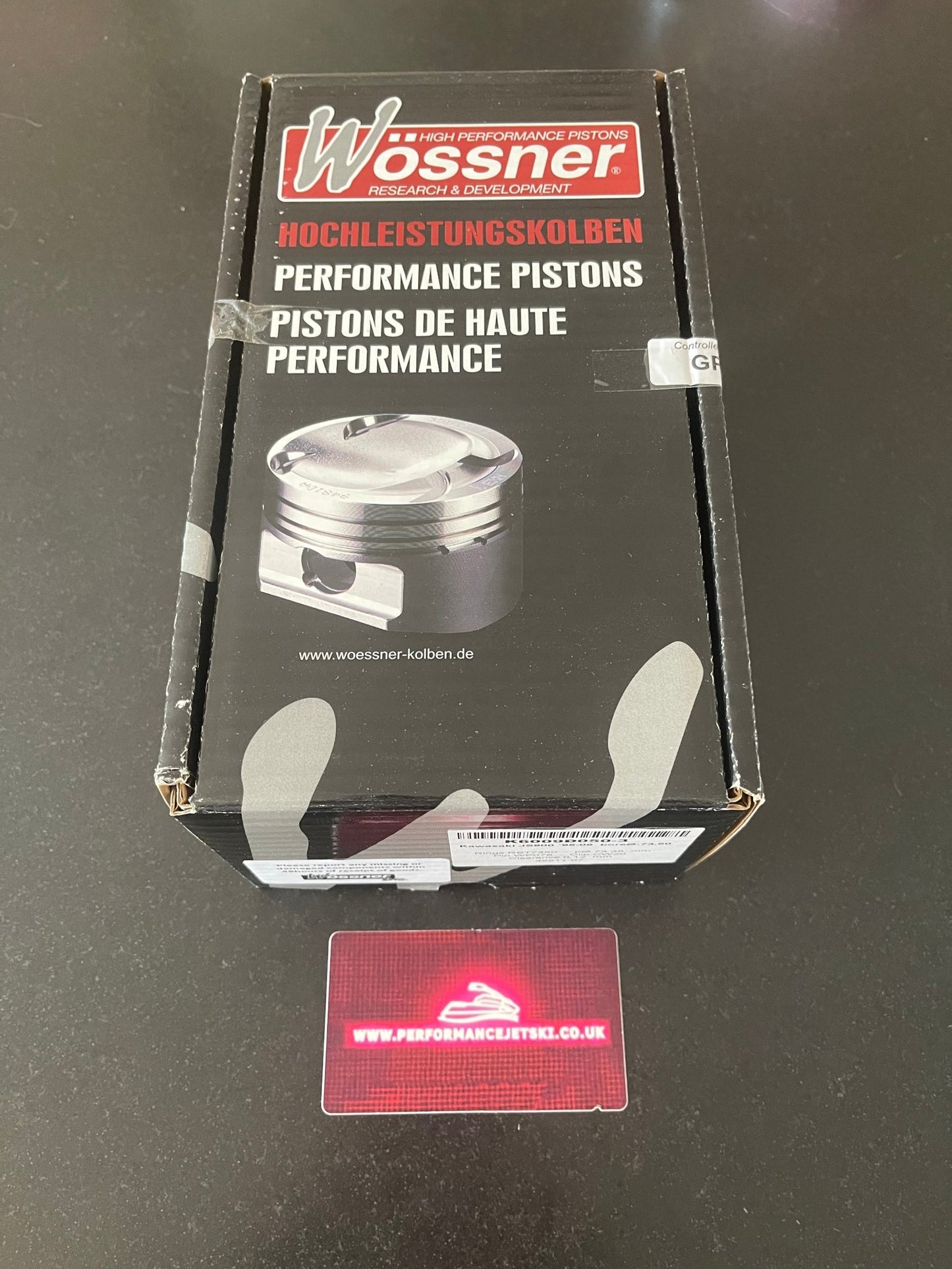 Wossner Kawasaki Piston Kit HBF Ultra 300X STD Size - K6510DA-4 - Performance Jet Ski (PJS) UK