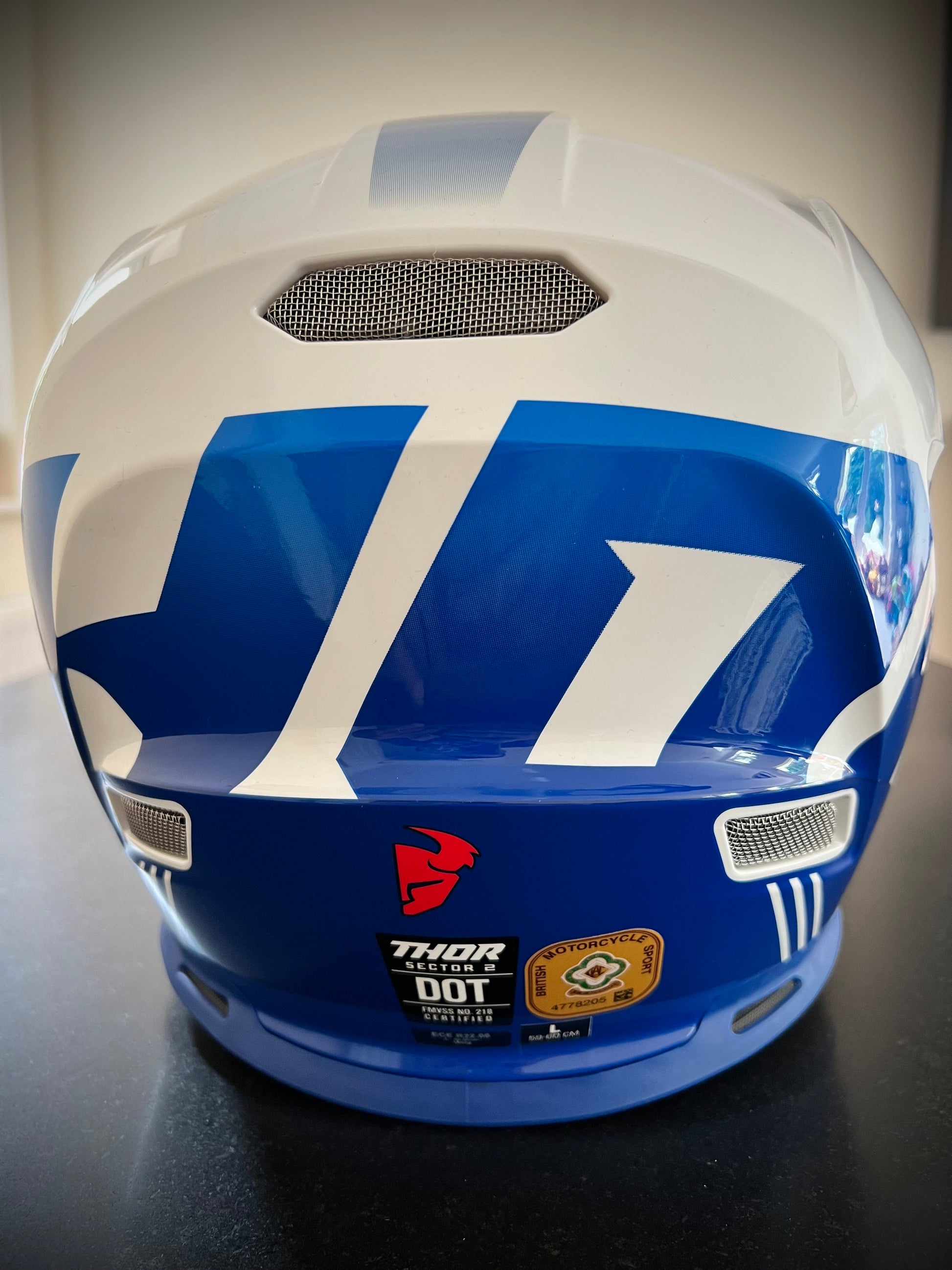 Thor Sector 2 Blue White Crave ACU Gold Standard Helmet - Jetguru