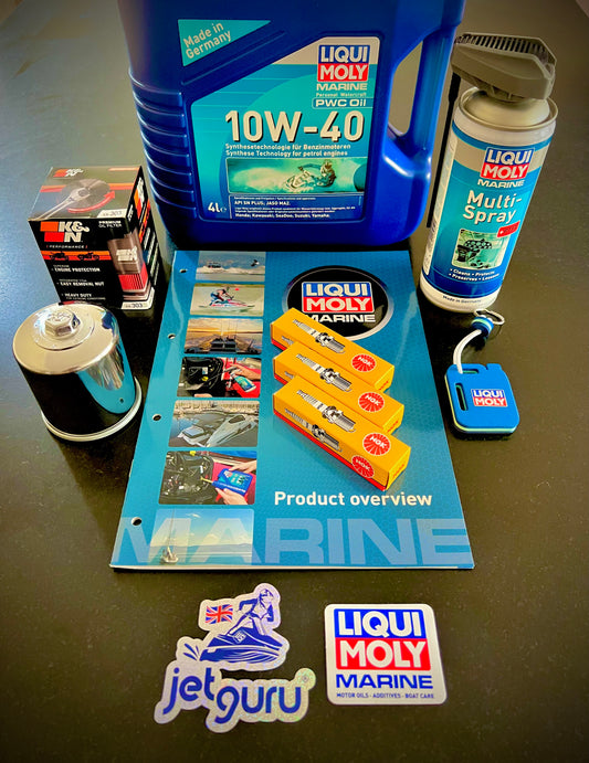 2025 Yamaha JetBlaster Pro TR1 1050cc Jet Ski Full Service Kit with Oil - Spark Plugs - Filter - Multi Spray