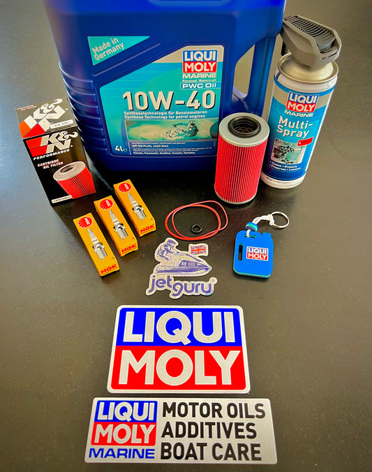 Liqui-Moly Seadoo 130 155 170 185 215 230 255 260 Jet Ski Full Service Kit - Oil - Plugs - Filter & Marine Multi Spray