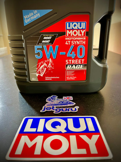 Liqui Moly 5w40 Race Oil 4T Fully Synthetic 4 litres API SN Plus JASO MA2 1685 - Jetguru