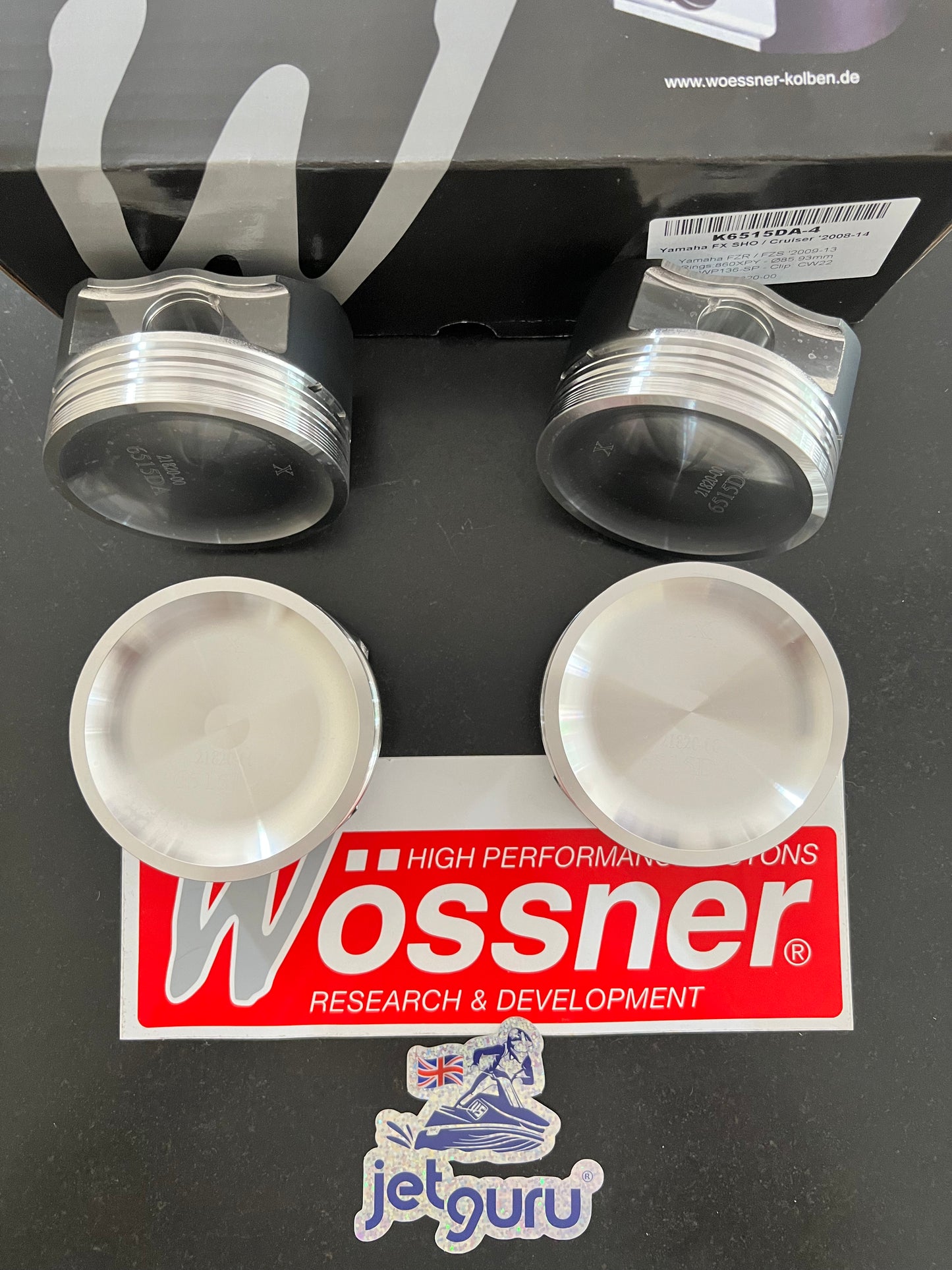 Wossner Piston Kit Yamaha 1800 Jet Ski FX Cruiser HO SHO 8.5:1 K6515DA-4 86MM - Jetguru