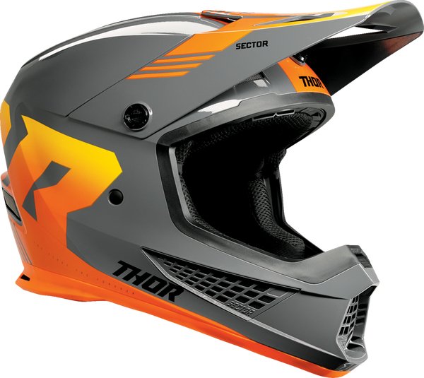 2023 Thor Sector 2 Crave ACU Gold Jet Ski Helmet Charcoal Orange - Performance Jet Ski (PJS) UK