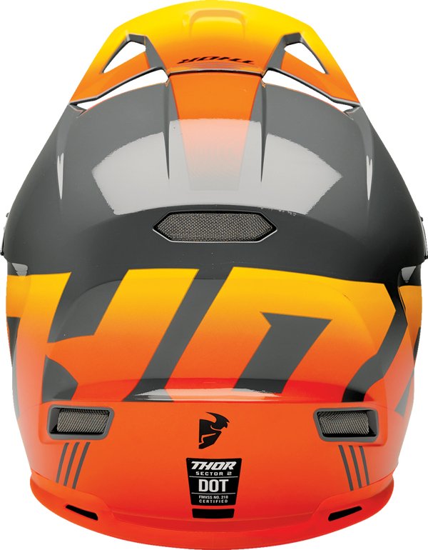 2023 Thor Sector 2 Crave ACU Gold Jet Ski Helmet Charcoal Orange - Performance Jet Ski (PJS) UK